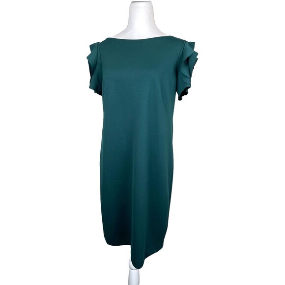 Pietro Brunelli Salisburgo Maternity Dress S Pinewood Green Rosette Sleeve Italy - Picture 4 of 16